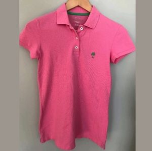 LILLY PULITZER Womens Island Polo Shirt XS Pink